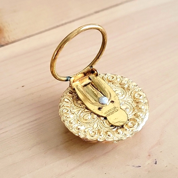 Goldtone Western Germany Scarf Slide - Picture 3 of 3